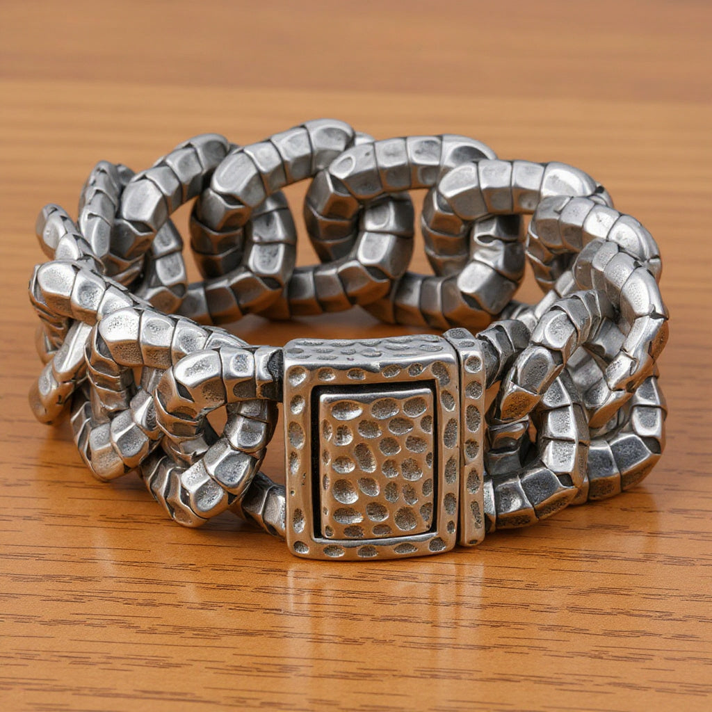 Serpent Coil Bracelet - 24cm Length