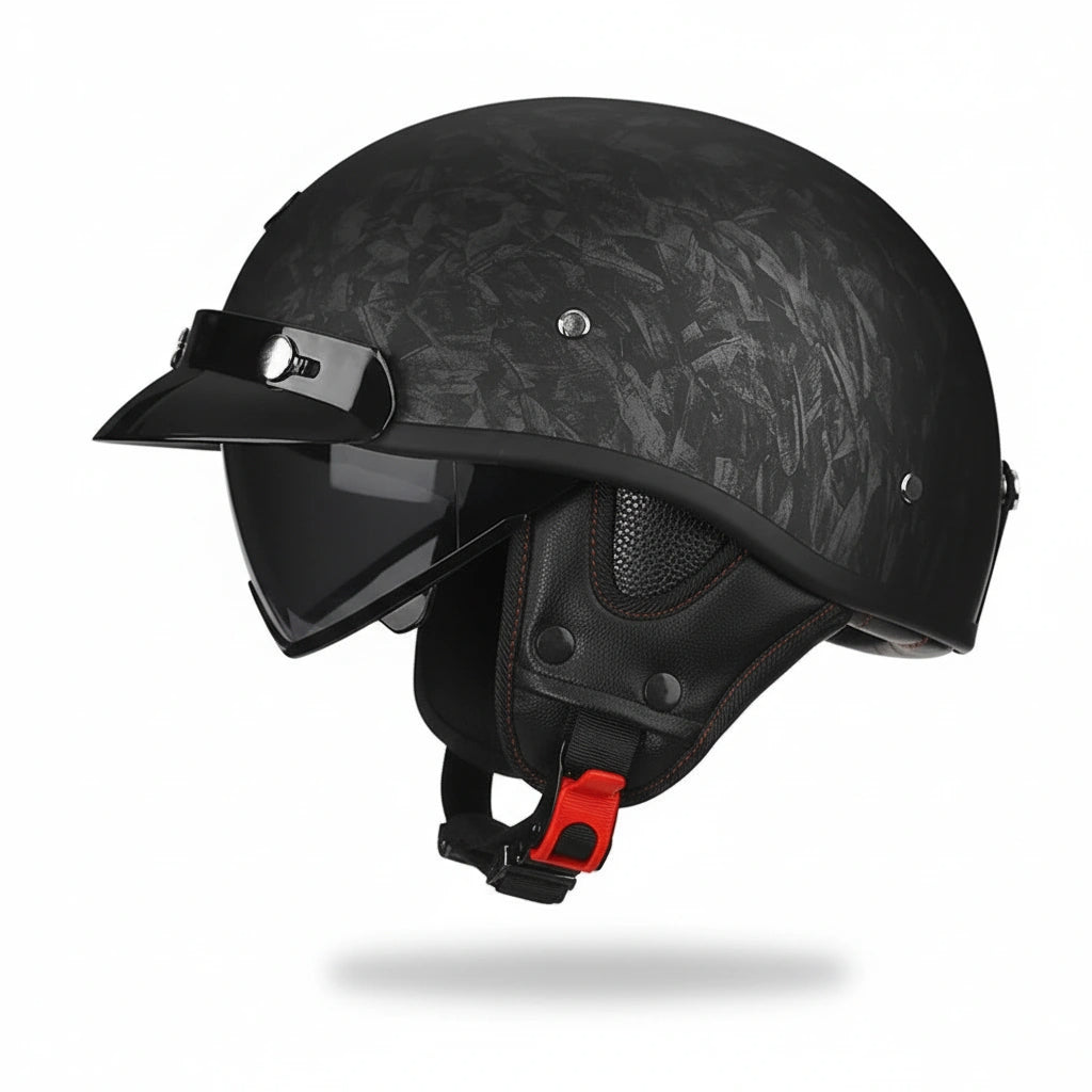 Retro Chopper 1/2 Motorcycle Helmet | DOT & ECE Approved