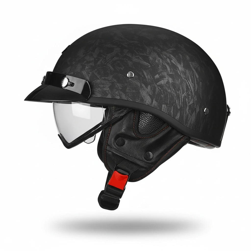 Retro Chopper 1/2 Motorcycle Helmet | DOT & ECE Approved