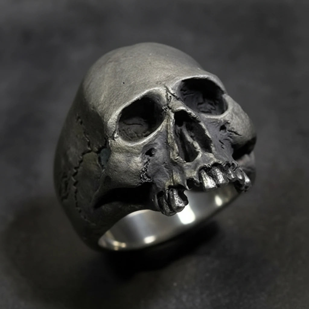 Iron Ghost Skull Ring