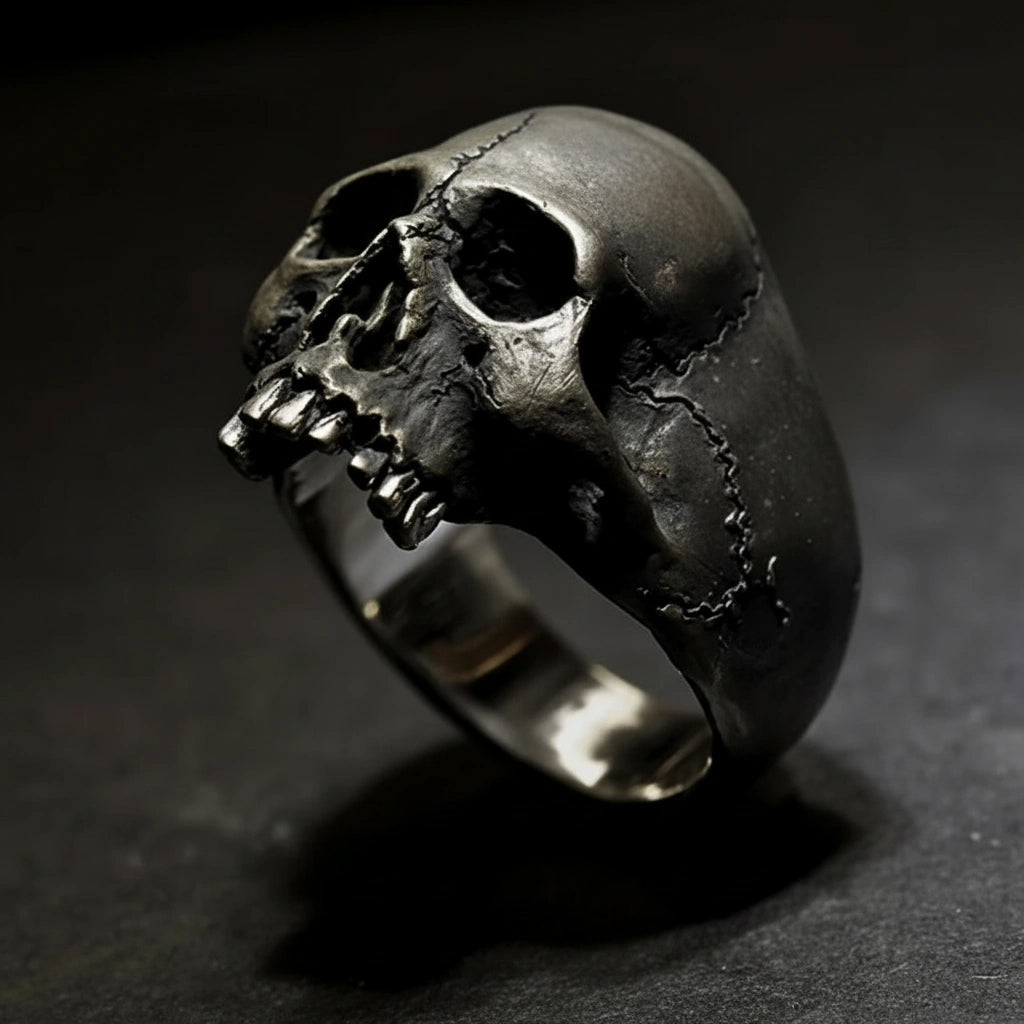 Iron Ghost Skull Ring
