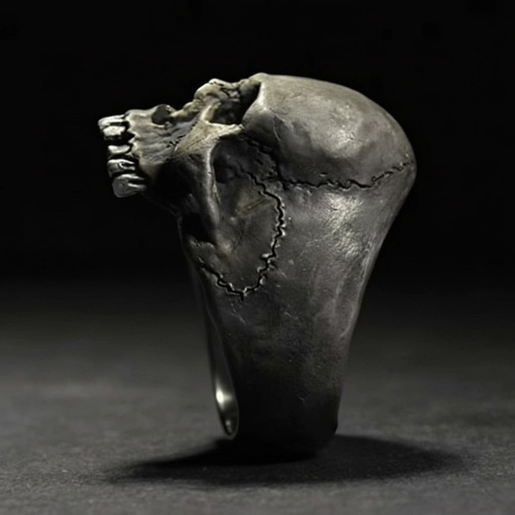 Iron Ghost Skull Ring