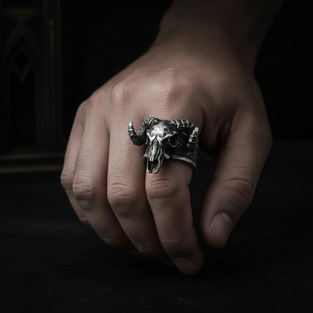 Hellram Skull Ring