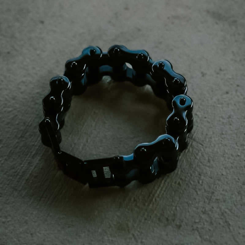 Black Vintage Motorcycle Chain Bracelet