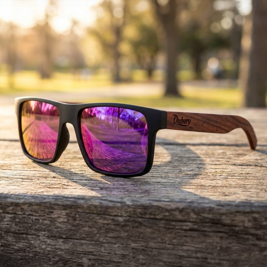 Vintage Walnut Wooden Sunglasses