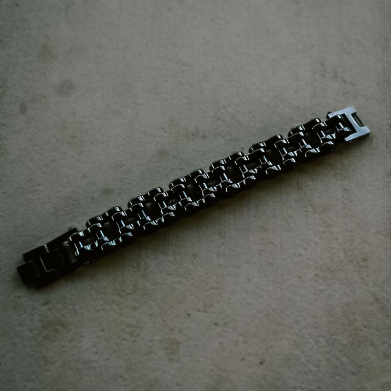 Black Vintage Motorcycle Chain Bracelet