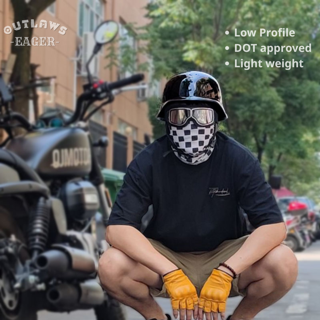 German Vintage Half Helmet | DOT Approved
