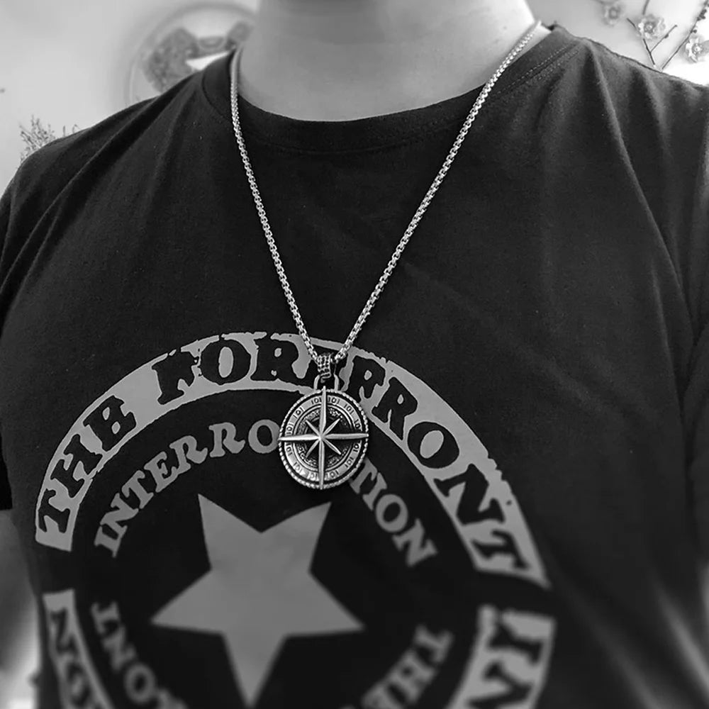 Voyager Viking Compass Necklace