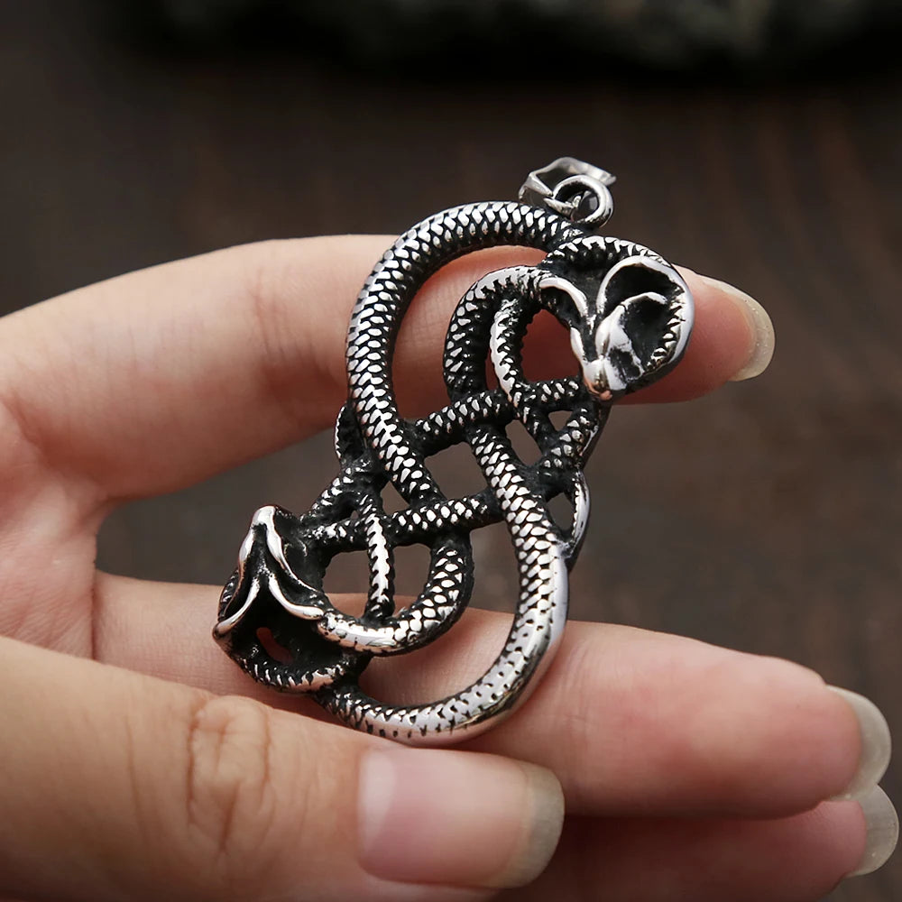 Loki Double Dragon Necklace