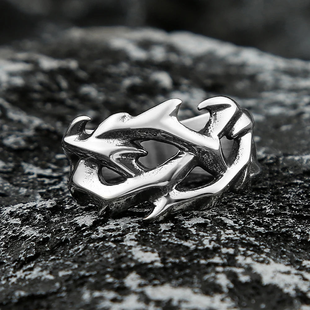 Crown of Thorns Punk Ring