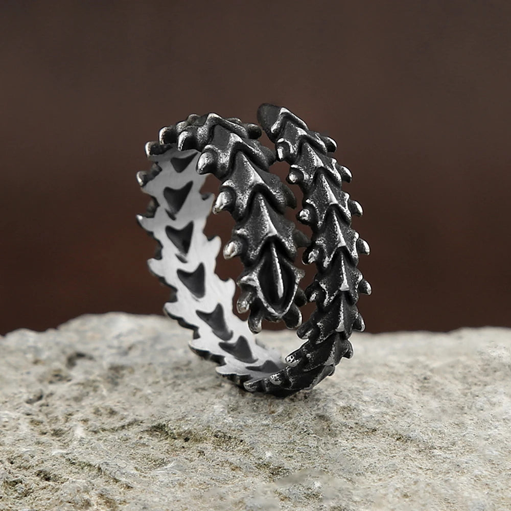 Vintage Gothic Dragon Bone Ring