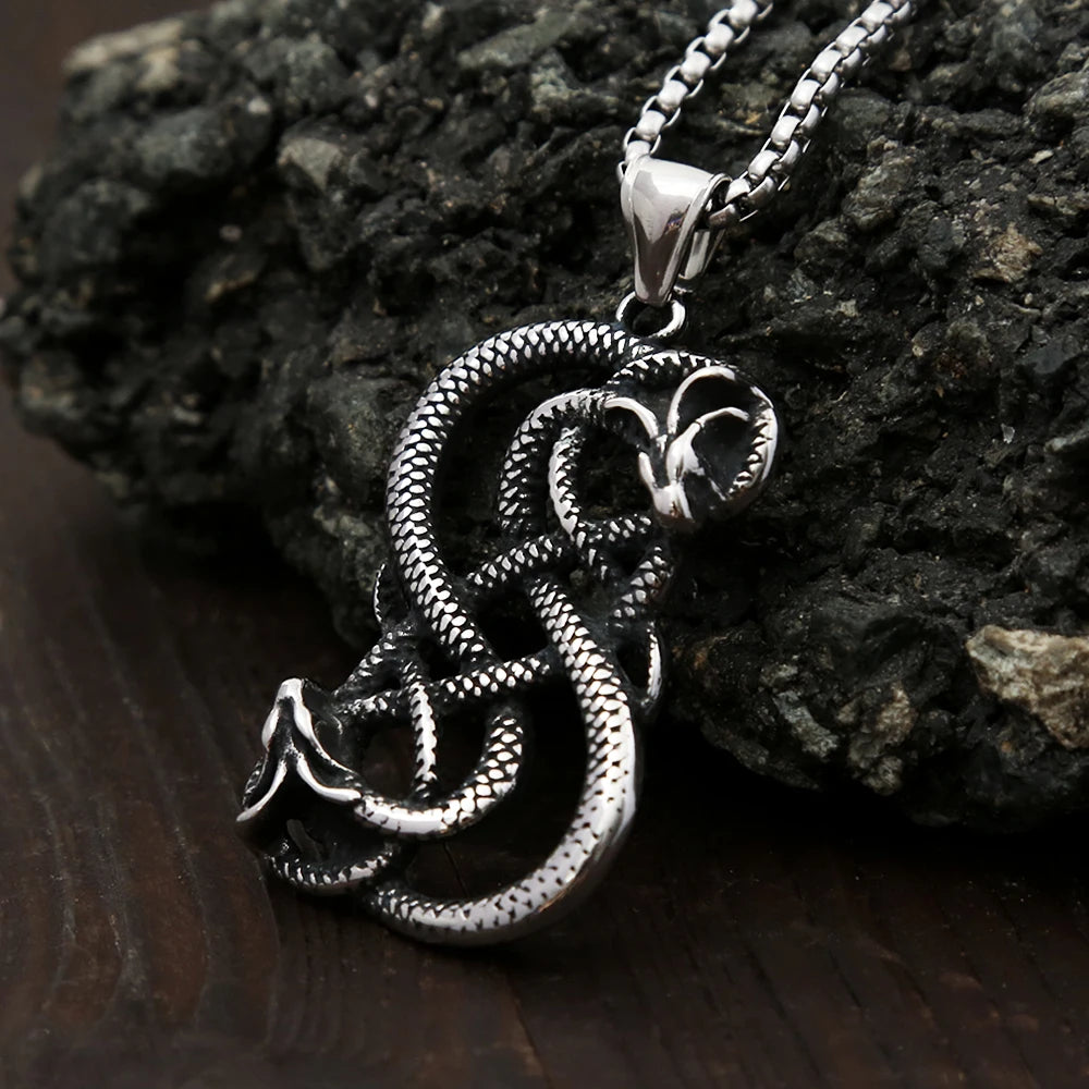 Loki Double Dragon Necklace