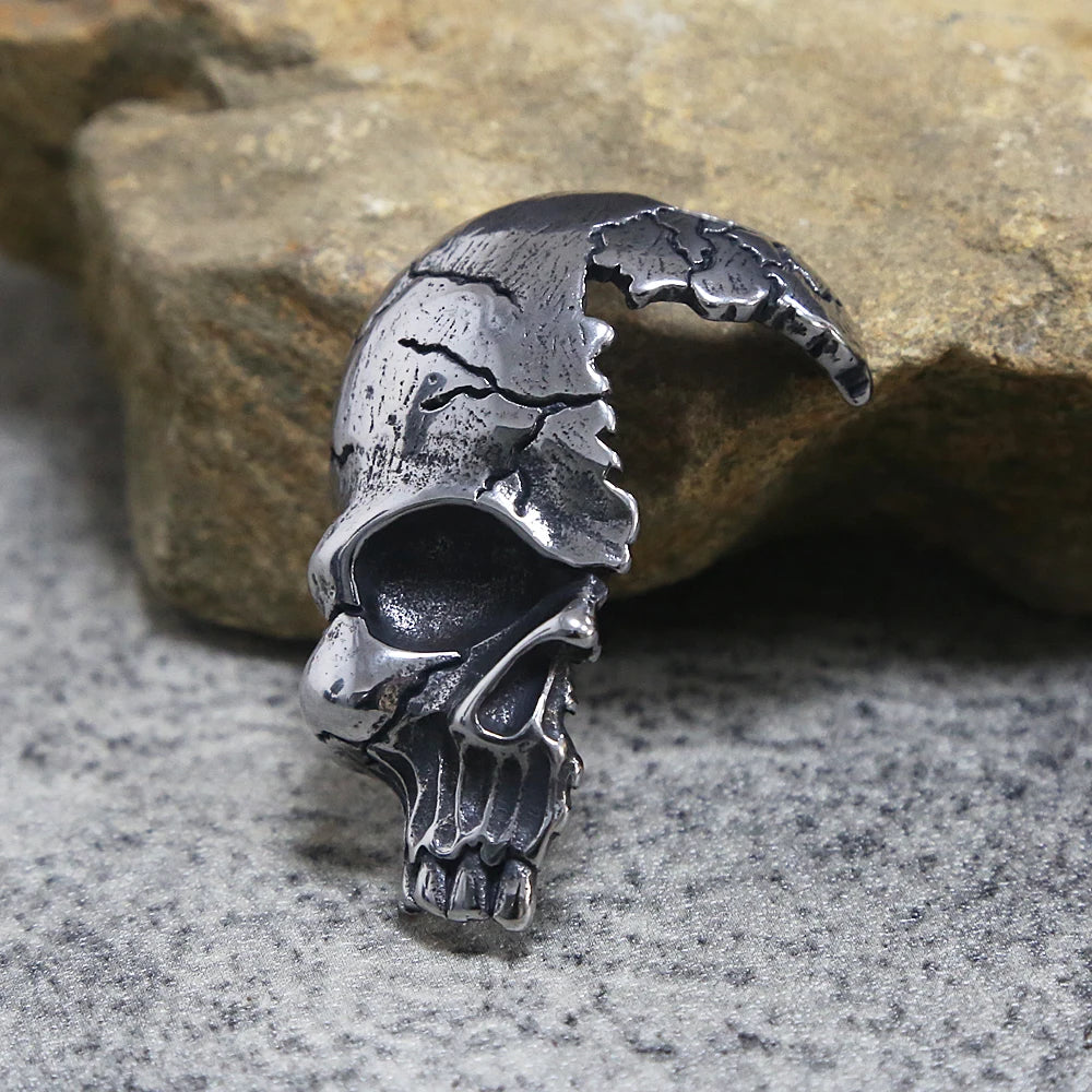 Vintage Skull Biker Necklace