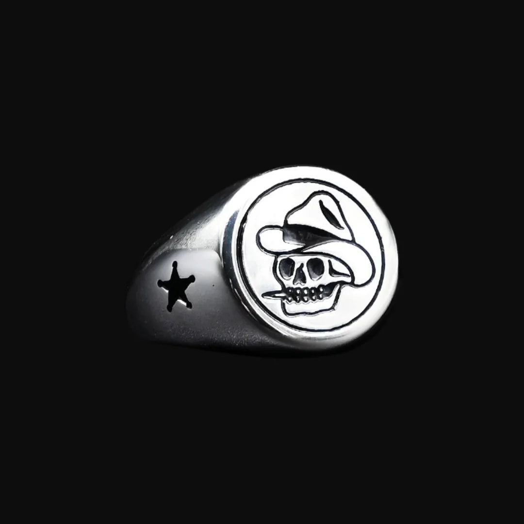 Sheriff Skull Ring