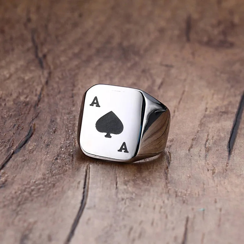 Ace of Spades Poker Ring