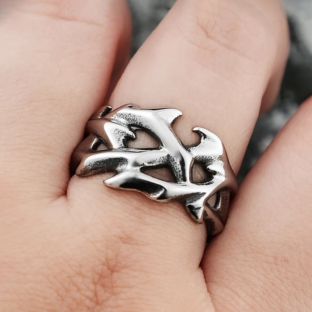 Crown of Thorns Punk Ring