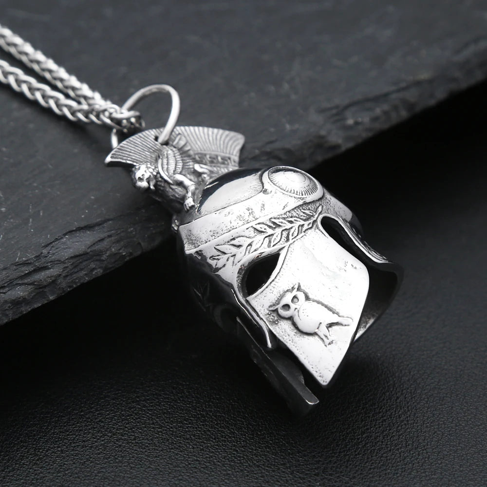Spartan Helmet Necklace