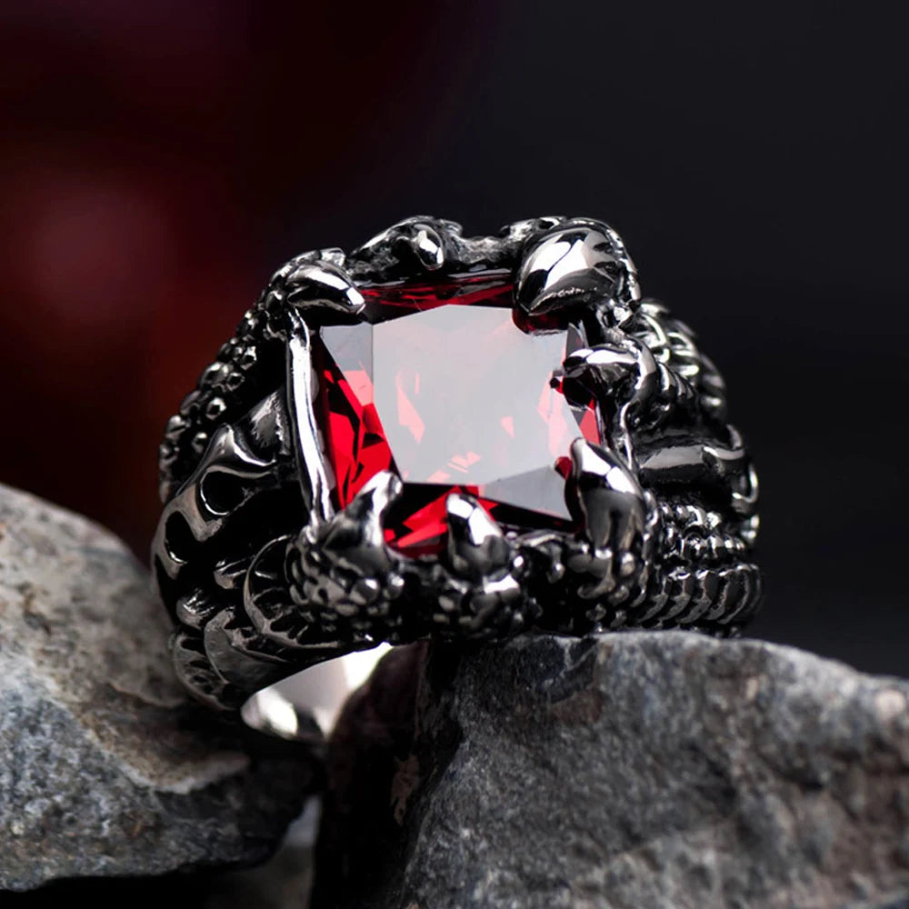 Dragon Claw Stone Ring
