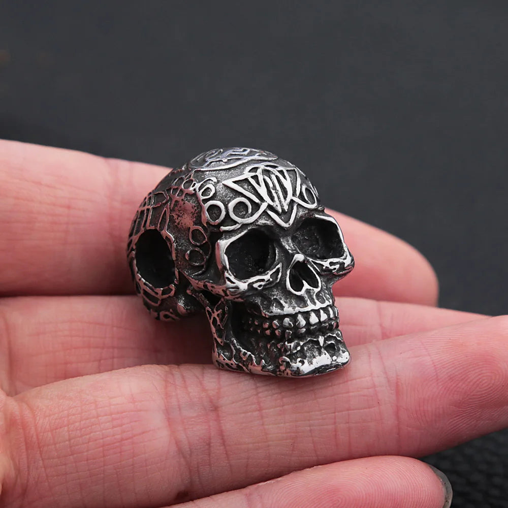 Skull Pendant Biker Necklace