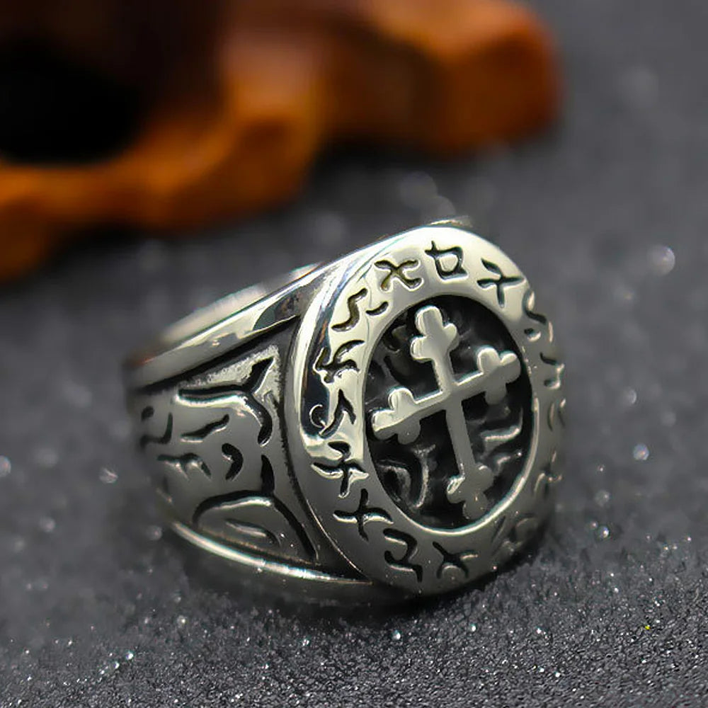 Classic Lorraine Cross Signet Ring