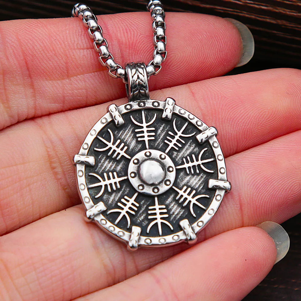 Helm of Awe Viking Necklace