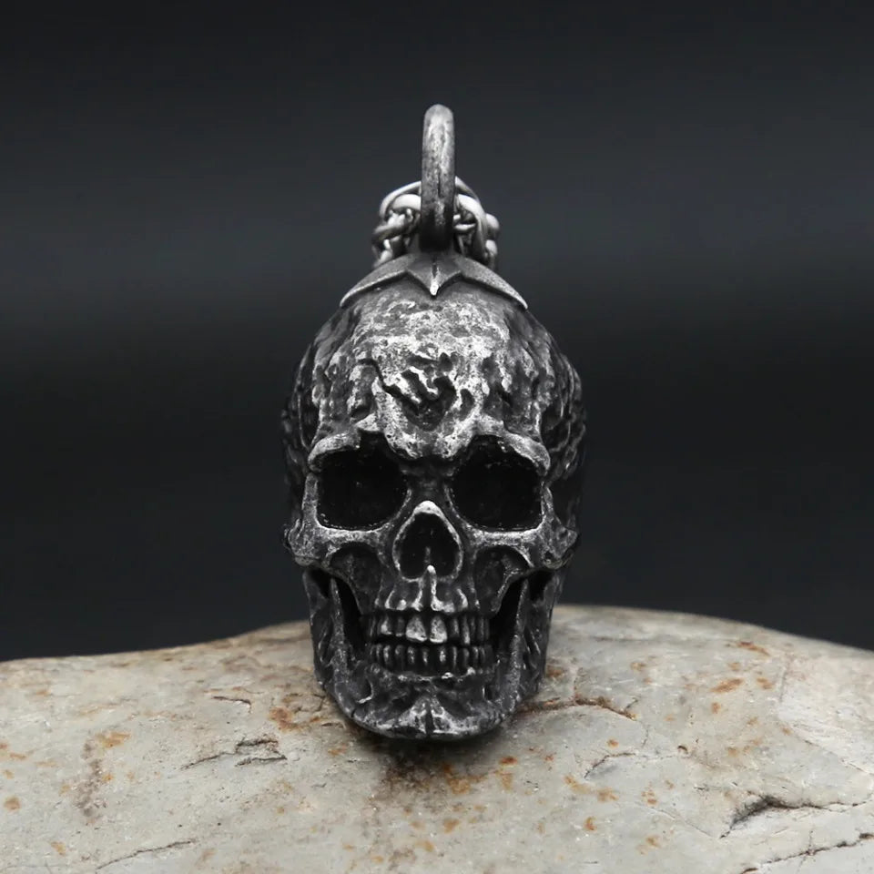 Black Skull Pendant Necklace