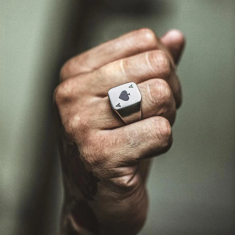 Ace of Spades Poker Ring
