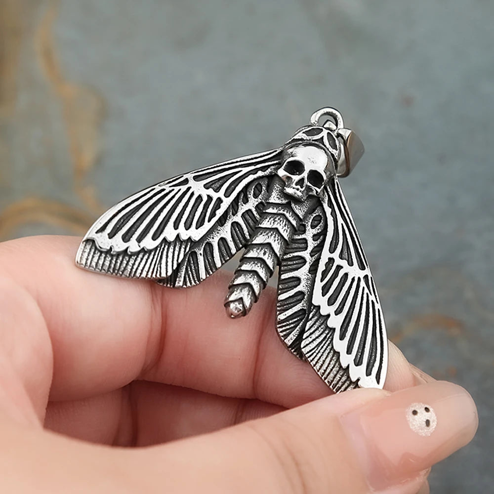 Death Moth Skull Necklace