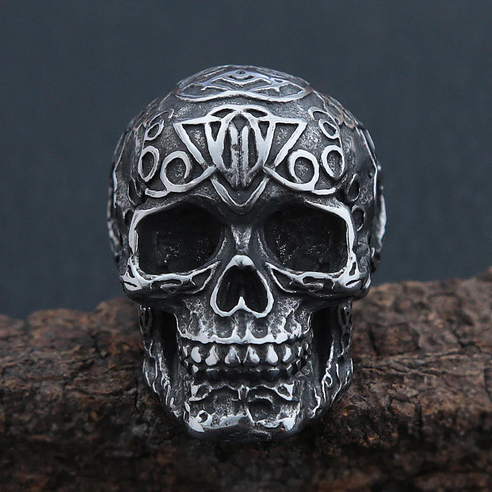 Skull Pendant Biker Necklace