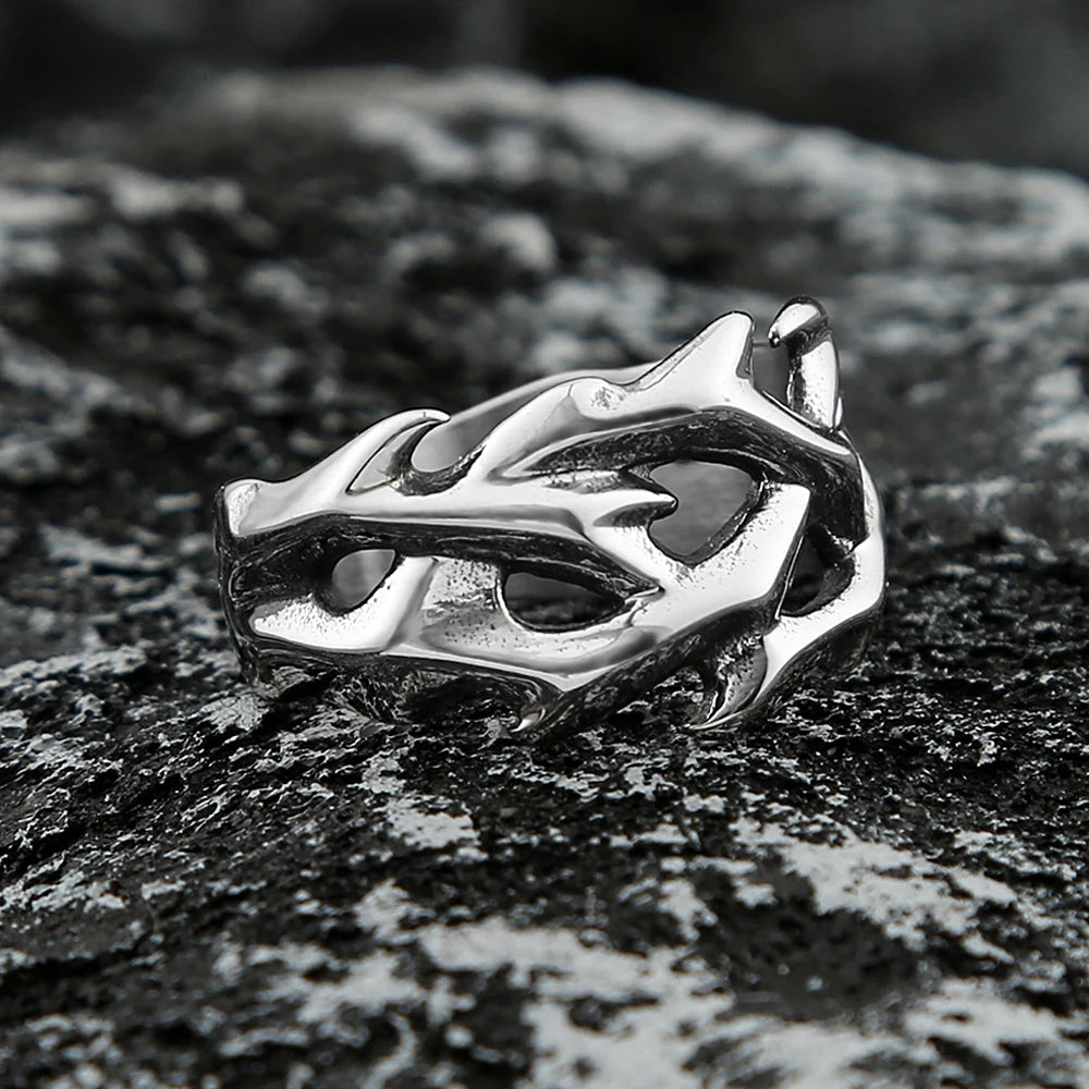 Crown of Thorns Punk Ring