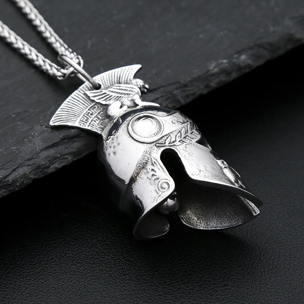 Spartan Helmet Necklace