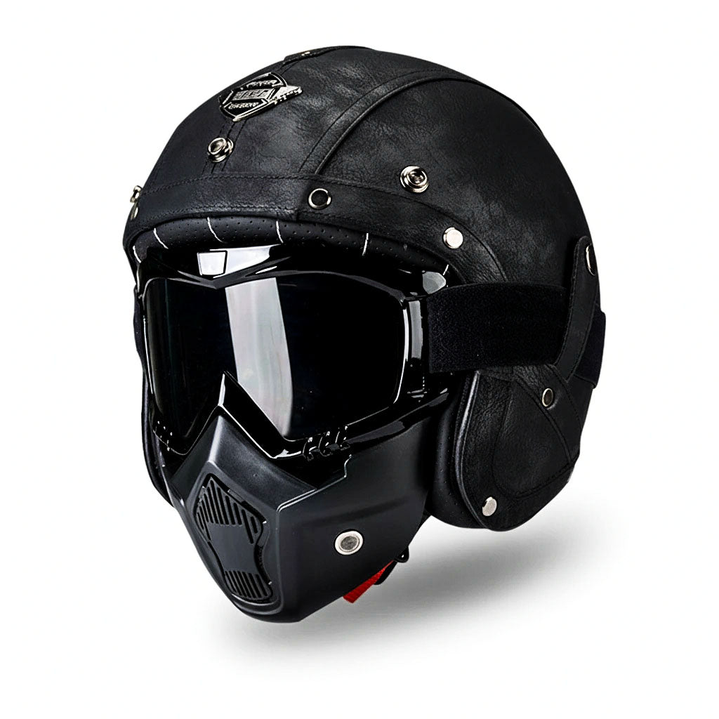 Storm Guardian Retro Jet Helmet | DOT Approved