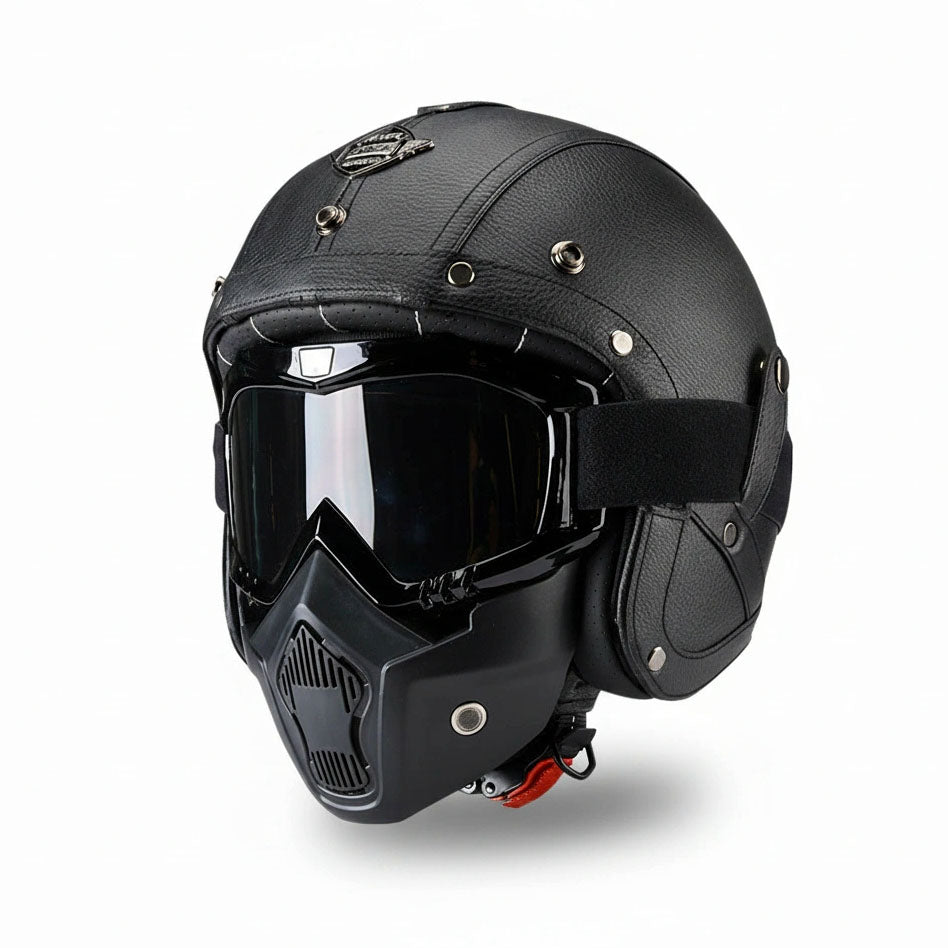 Storm Guardian Retro Jet Helmet | DOT Approved