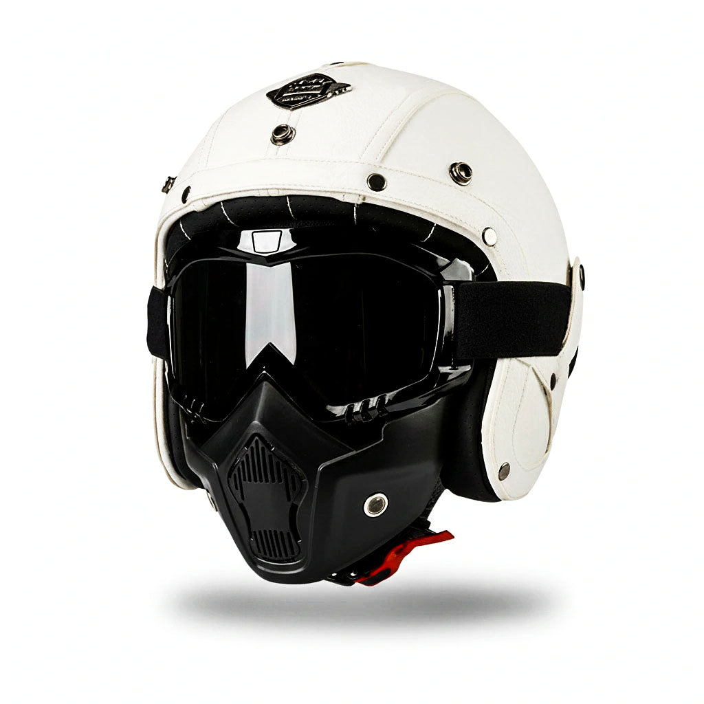 Storm Guardian Retro Jet Helmet | DOT Approved