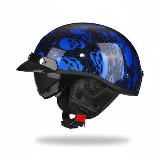 Retro Chopper 1/2 Motorcycle Helmet | DOT & ECE Approved