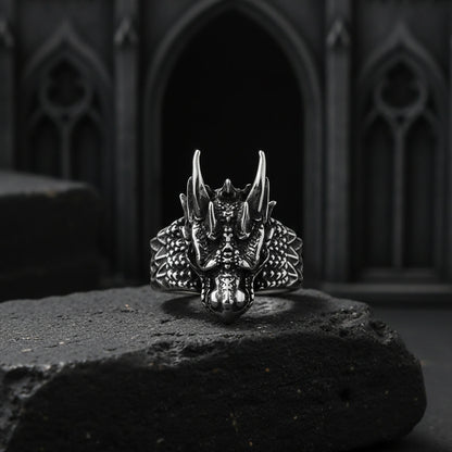 Vintage Nordic Dragon Ring