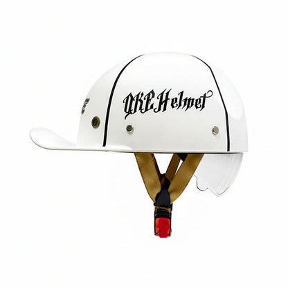 White helmet with 'DKL Helmet' logo on a white background