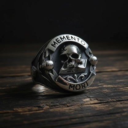 Memento Mori Skull Ring
