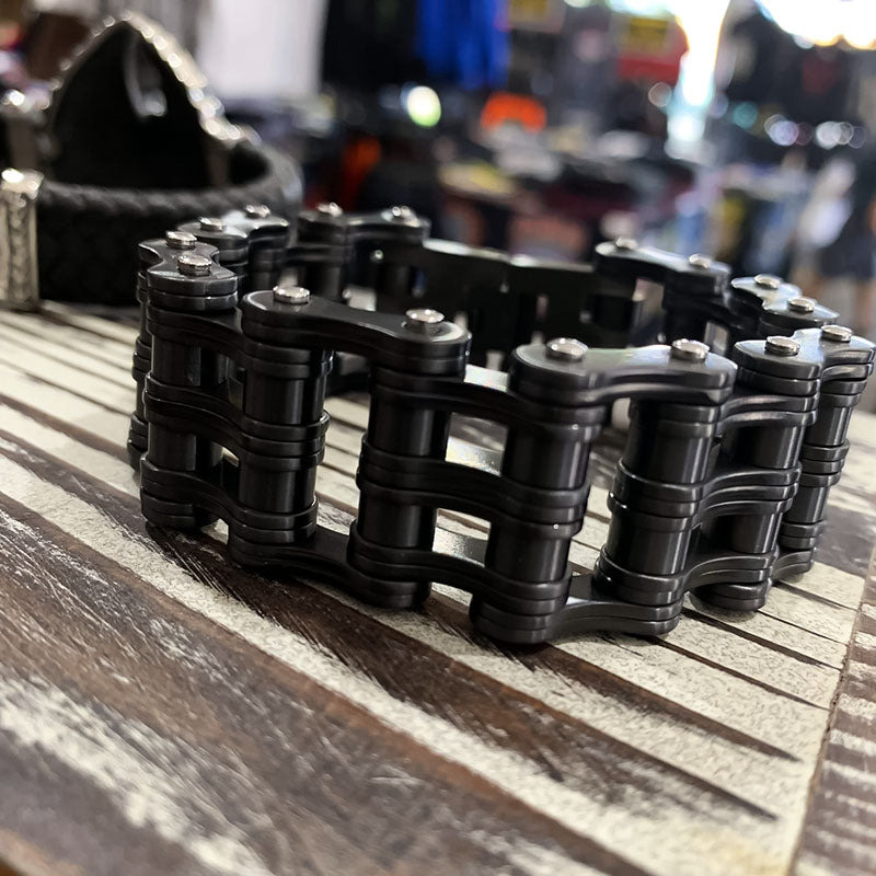 Black Tripple Chain Bracelet