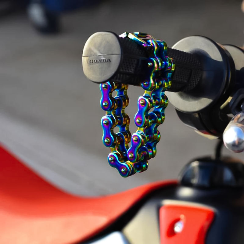 Colorful Vintage Motorcycle Chain Bracelet