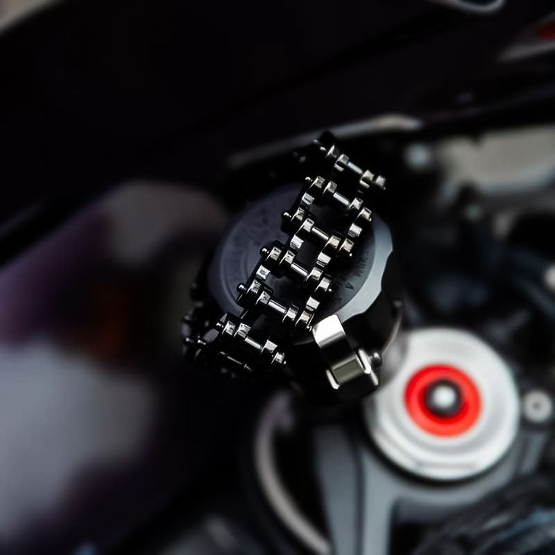 Black Vintage Motorcycle Chain Bracelet