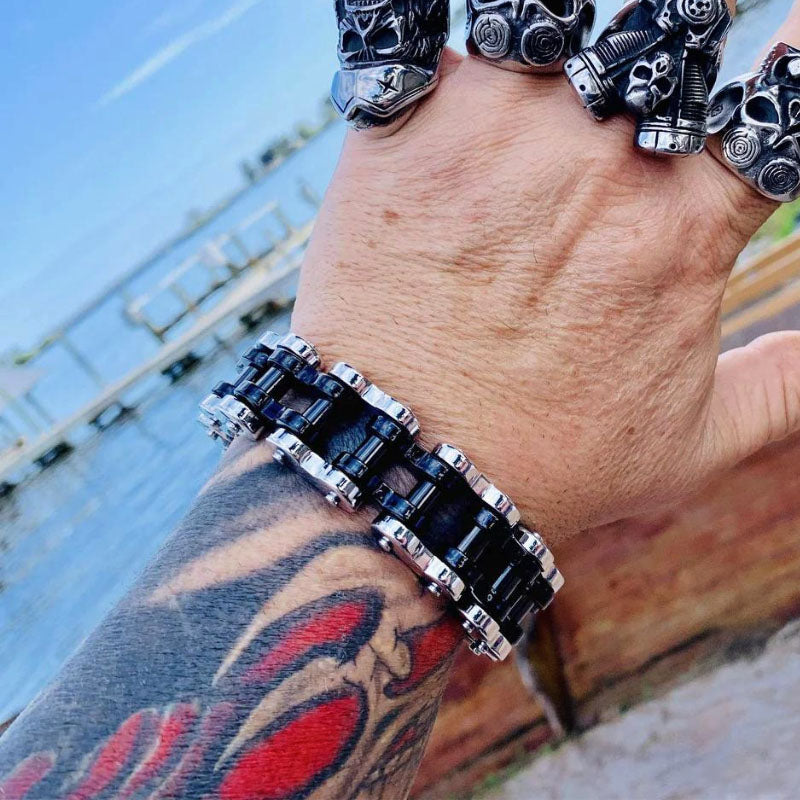 Vintage Motorcycle Chain Bracelet