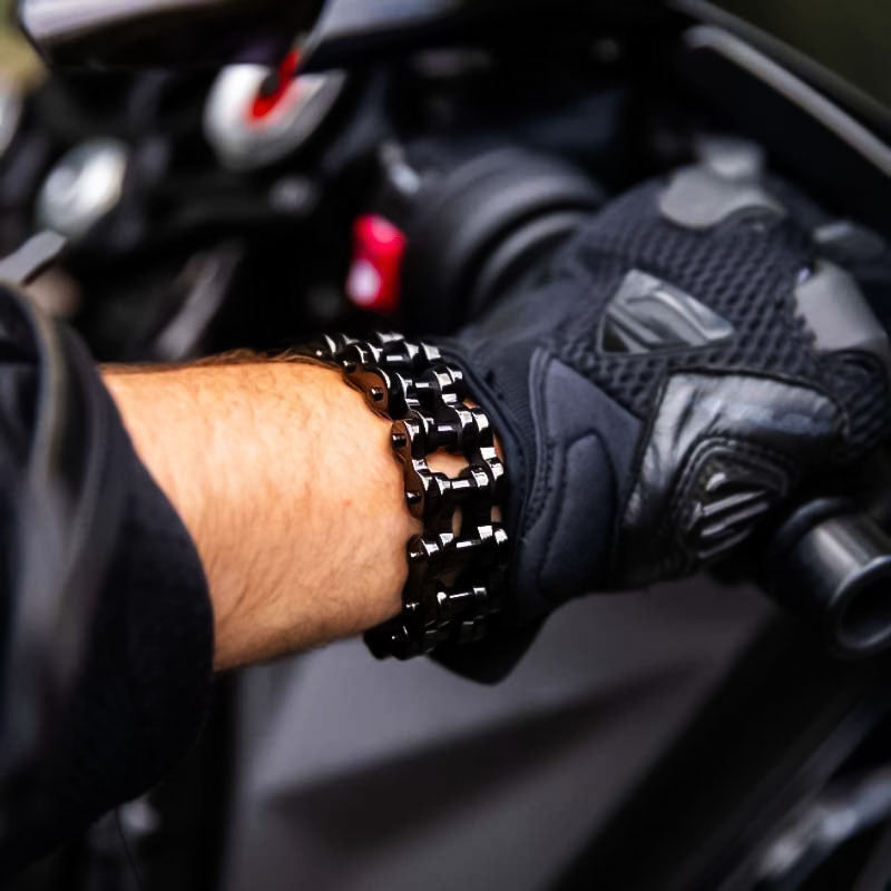 Black Vintage Motorcycle Chain Bracelet