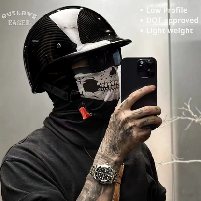 Heritage Carbon Low Profile Helmet | DOT Approved