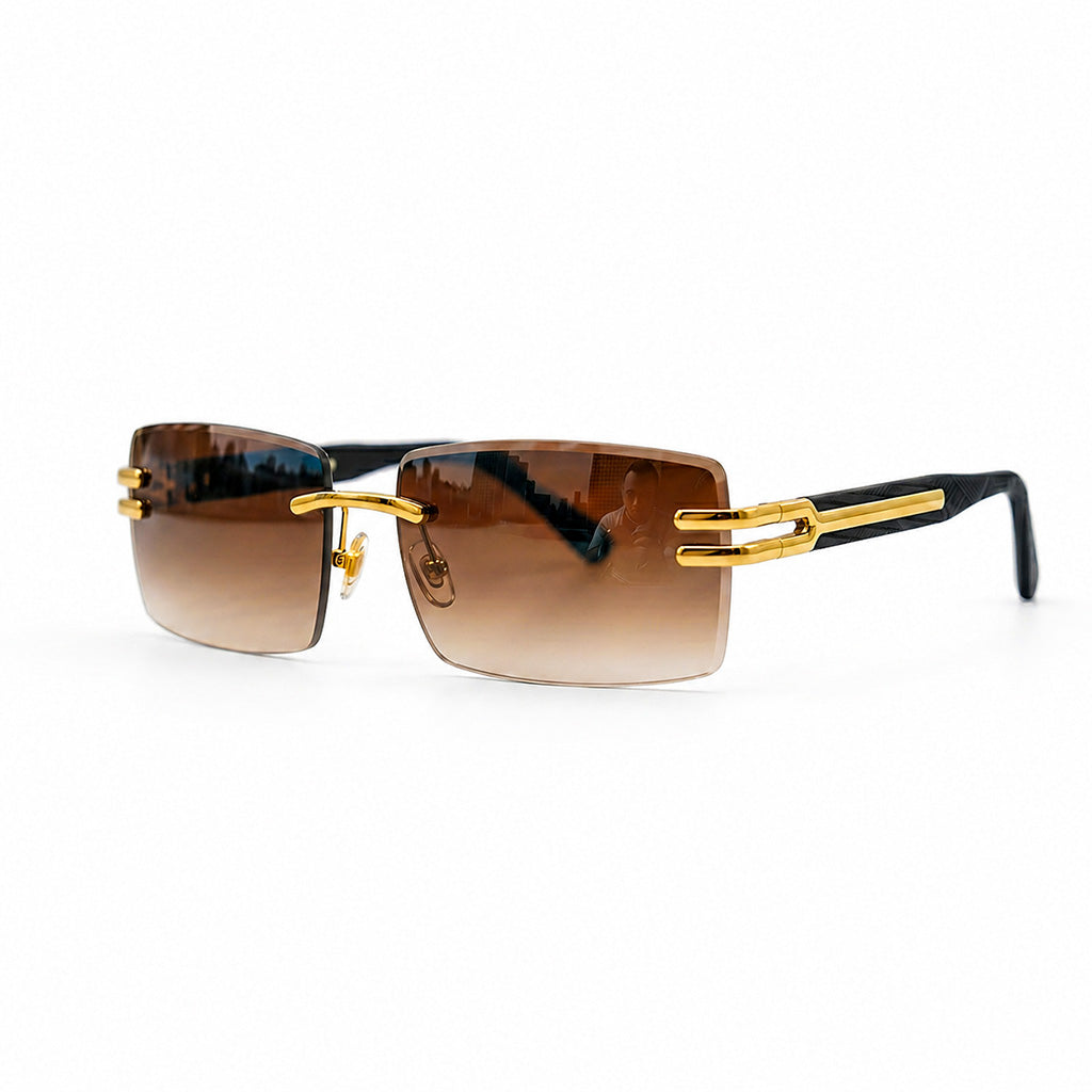 Prism Edge Rimless Sunglasses