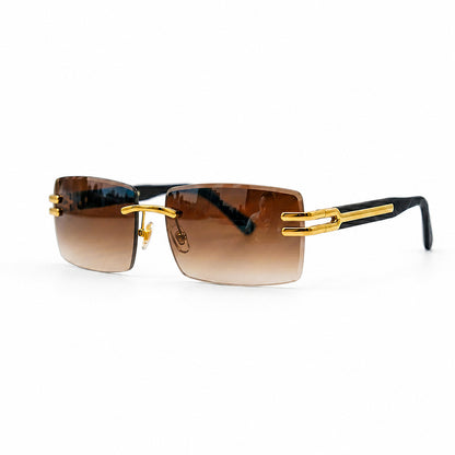Prism Edge Rimless Sunglasses