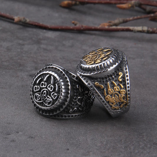 Veles Bear Paw Talisman Ring