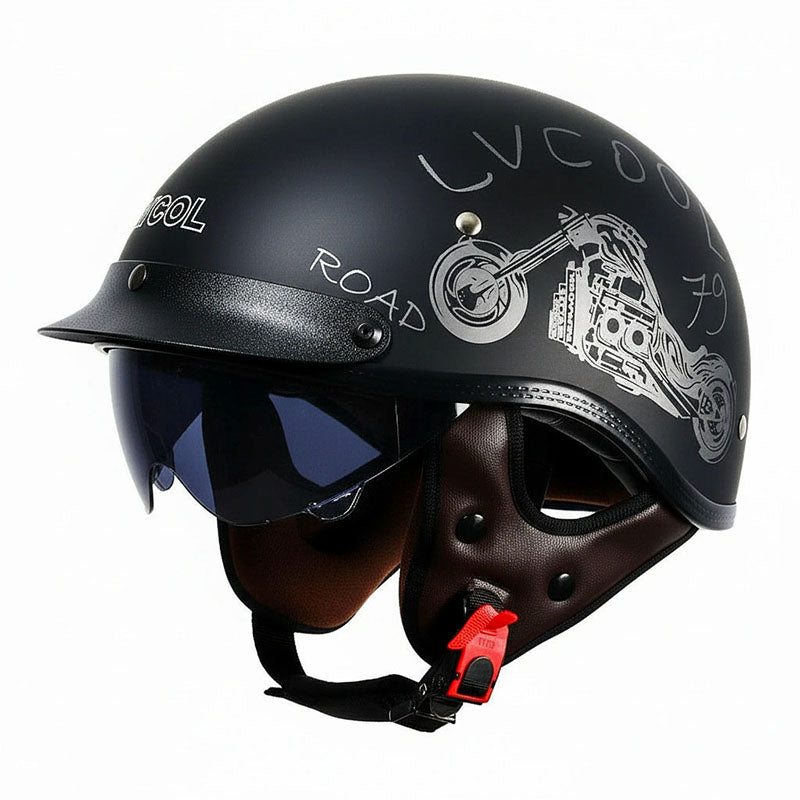 Cruiser Retro Helmet V2 | Dot Approved