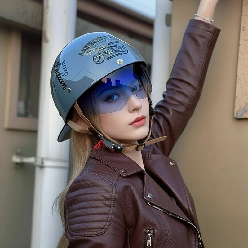 Retro Baseball Cap Helmet | DOT Approved