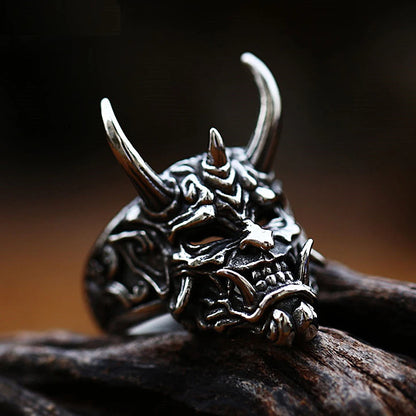 Prajna Gothic Mask Ring